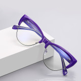 Women Trend Half Cat Eye Anti Blue Light Glasses