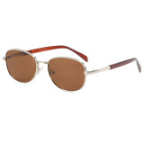 Retro Classic Round Metal Outdoor Vacation Sunglasses