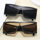 Oversize One Piece Lens Square UV400 Shades Sunglasses