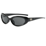 Retro Y2K Cat Eye Women Oval Outdoor Vacation Sunglasses