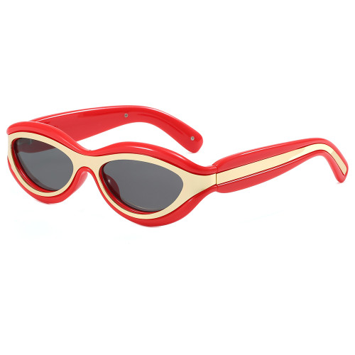 Y2K Vintage Oval Cat Eye Travel Shades Sunglasses