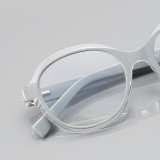 Elegant Oval Women Cat Eye Blue Light Blocking Glasses