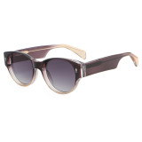 Retro Square Reinforced Wire-Core Temples Outdoor Vacation Sunglasses