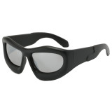 Y2K Vintage Oval Cat Eye Sports Shades Sunglasses