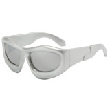 Y2K Vintage Oval Cat Eye Sports Shades Sunglasses