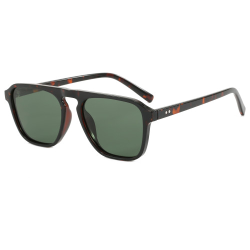 Vintage Square Cat Eye Flat Top Polarized Sunglasses
