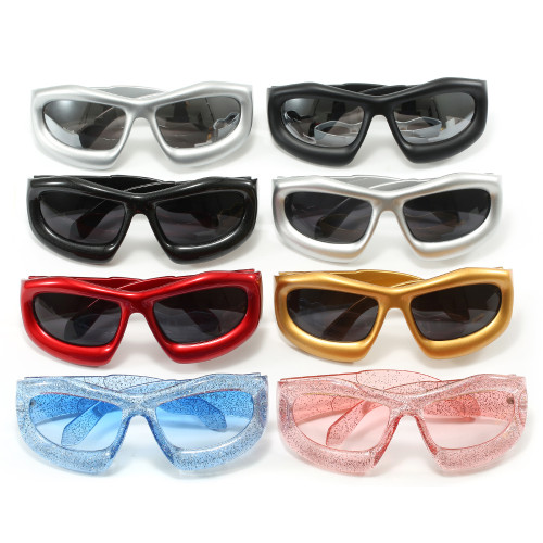 Y2K Vintage Oval Cat Eye Sports Shades Sunglasses