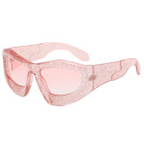 Y2K Vintage Oval Cat Eye Sports Shades Sunglasses