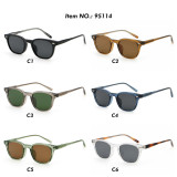 Retro Square Reinforced Wire-Core Temples Outdoor Sunglasses