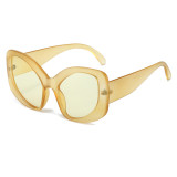 Y2K Oversized Oval Cat Eye Shades Sunglasses