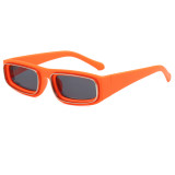 Retro Rectangle Flat Top Streetwear Shades Sunglasses