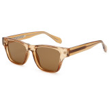Retro Square Cat Eye Reinforced Wire-Core Temples Sunglasses