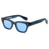 Retro Square Cat Eye Reinforced Wire-Core Temples Sunglasses