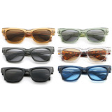 Retro Square Cat Eye Reinforced Wire-Core Temples Sunglasses