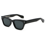Retro Square Cat Eye Reinforced Wire-Core Temples Sunglasses
