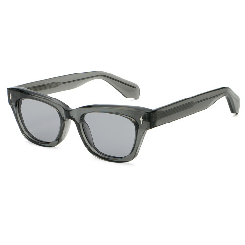 Retro Square Cat Eye Reinforced Wire-Core Temples Sunglasses