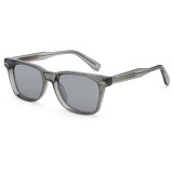 Retro Square Cat Eye Reinforced Wire-Core Temples Polarized Sunglasses