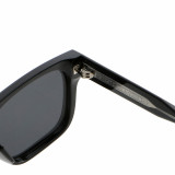 Retro Square Reinforced Wire-Core Temples Sunglasses