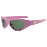 Women Vintage Oval Cat Eye Travel Shades Sunglasses