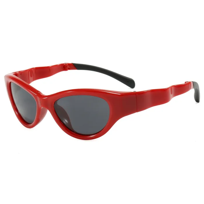 Retro Y2K Oval Foldable Polarized Sunglasses