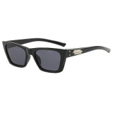 Retro Rectangle Cat Eye Sunglasses