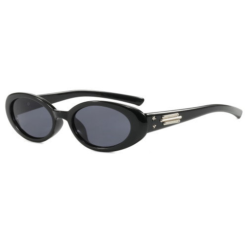 Vintage Oval Cat Eye Travel Shades Sunglasses
