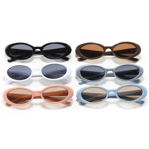Vintage Oval Cat Eye Travel Shades Sunglasses