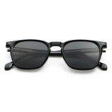 Retro Square Reinforced Wire-Core Temples Sunglasses