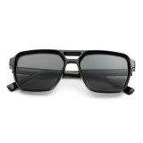 Retro Double Pilot Square Shades Sunglasses