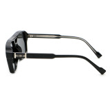Retro Double Pilot Square Shades Sunglasses
