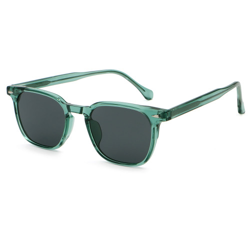 Retro Square Reinforced Wire-Core Temples Sunglasses