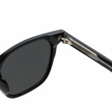 Retro Square Reinforced Wire-Core Temples Sunglasses