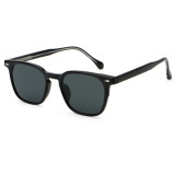 Retro Square Reinforced Wire-Core Temples Sunglasses
