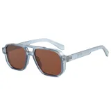 Retro Double Pilot Square Shades Sunglasses