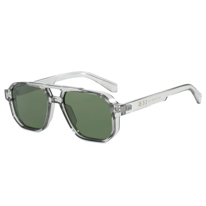 Retro Double Pilot Square Shades Sunglasses