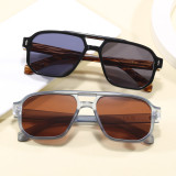 Retro Double Pilot Square Shades Sunglasses