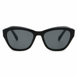 Retro Women Irregularity Square Cat Eye Reinforced Wire-Core Temples Sunglasses