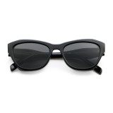 Retro Women Irregularity Square Cat Eye Reinforced Wire-Core Temples Sunglasses