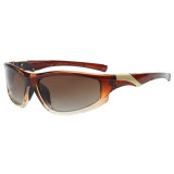 Y2K Cool Sports Rectangle Polarized Cycling Sunglasses