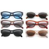 Retro Women Irregularity Square Cat Eye Reinforced Wire-Core Temples Sunglasses