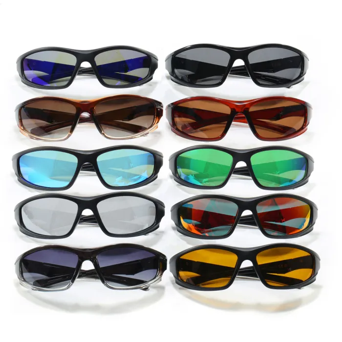 Y2K Cool Sports Rectangle Polarized Cycling Sunglasses