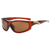Y2K Cool Sports Rectangle Polarized Cycling Sunglasses