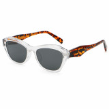 Retro Women Irregularity Square Cat Eye Reinforced Wire-Core Temples Sunglasses