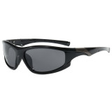 Y2K Cool Sports Rectangle Polarized Cycling Sunglasses
