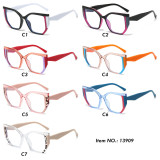 Women Oversized Square Cat Eye Blue Light Blocking Glasses