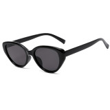 Retro Oval Women Cat Eye Shades Decorative Sunglasses