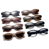 Retro Oval Cat Eye UV400 Outdoor Vacation Sunglasses