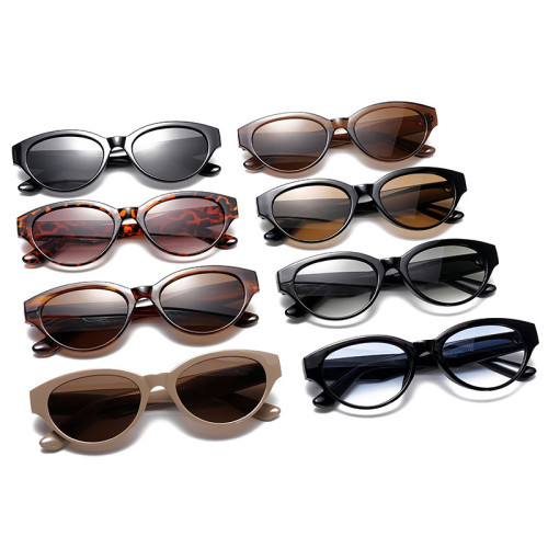Retro Oval Cat Eye UV400 Outdoor Vacation Sunglasses