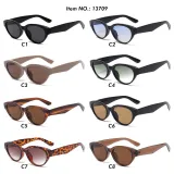 Retro Oval Cat Eye UV400 Outdoor Vacation Sunglasses