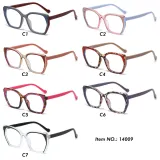 Women Square Cat Eye Blue Light Blocking Glasses